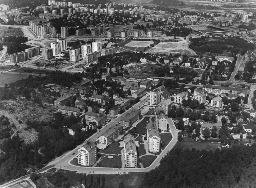 Flygfoto, Solna stads bildarkiv